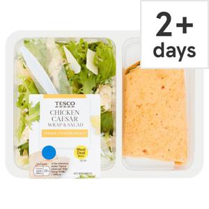 Tesco Chicken Caesar Wrap & Salad 206G