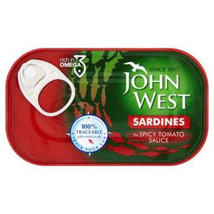 J. West Sardines Spicy Tomato Sauce 120G