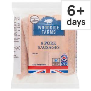 Woodside Farms 8 Pork Sausages 454G