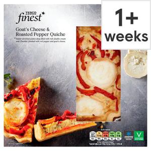 Tesco Finest Goats Cheese & Roasted Pepper Quiche 420G