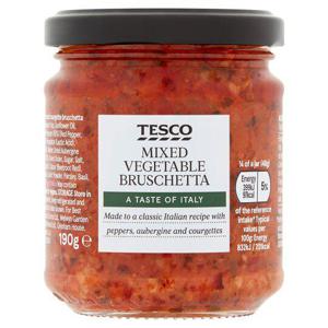 Tesco Mediterranean Vegetable Bruschetta 190G