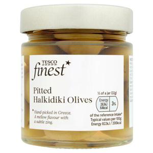 Tesco Finest Pitted Halkidiki Olives 210G