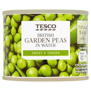 Tesco BRT Garden Peas In Water 140g