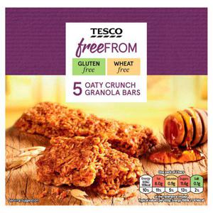 Tesco Free From 5 Oaty Crunch Granola Bar 210G