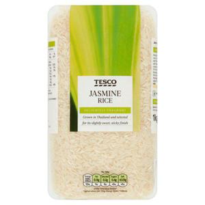 Tesco Thai Jasmine Long Grain Rice 1Kg