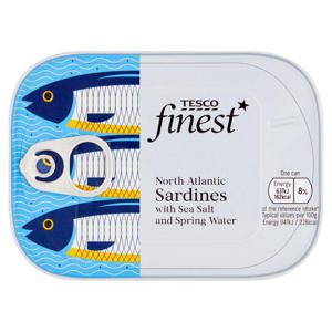 Tesco Finest Sardines In Water 105G