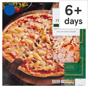 Tesco Stonebaked Ham & Pineapple Pizza 322G