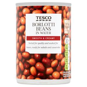 Tesco Borlotti Beans In Water 400G