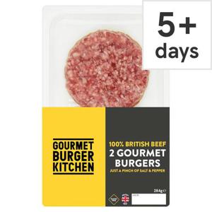 Gourmet Burger Kitchen 2 Beef Burgers 284G