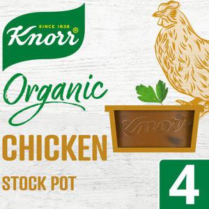 Knorr Organic Chicken Stock Pot 4X26g