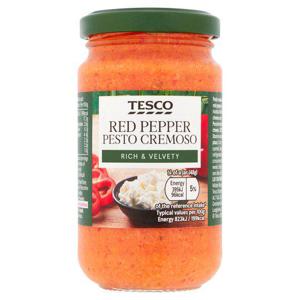 Tesco Red Pepper Pesto Cremoso 190G