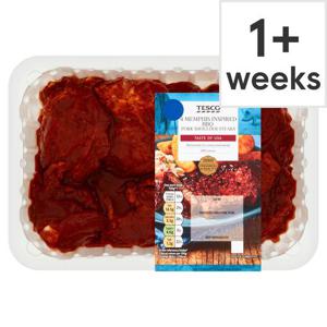 Tesco 4 Memphis Inspired Bbq Pork Shldr Steaks 600G