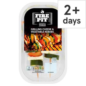 Tesco Fire Pit Grilling Cheese & Vegetable Kebabs 256G