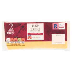 Tesco Double Gloucester Cheese 400G