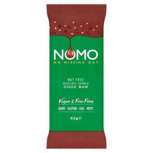 Nomo Free From Hazelnot Crunch Chocolate Bar 82G