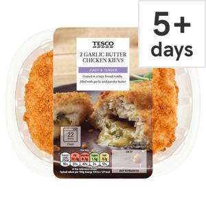 Tesco 2 Pack Breaded Garlic Chicken Kievs 260G