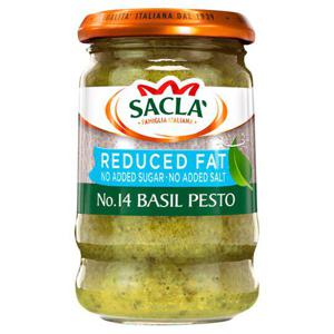 Sacla' Reduced Fat Basil Pesto 190G