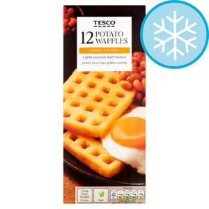 Tesco 12 Potato Waffles 680G