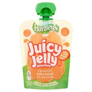 Hartleys Juicy Jelly Pouch Orange 90G