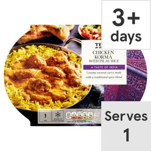 Tesco Chicken Korma & Rice 450G