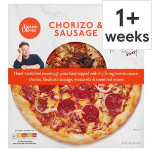 Jamie Oliver Chorizo & Sausage Pizza 462G