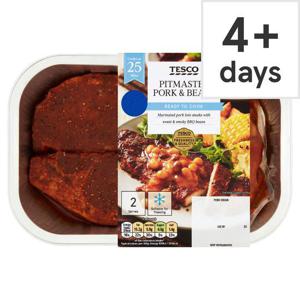 Tesco Pitmaster Pork And Beans 410G