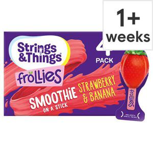 Strings & Things Frollies Strawberry & Banana 4X25g