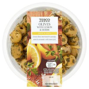 Tesco Olives With Lemon & Herbs 200G