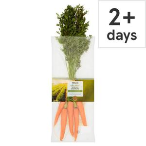 Tesco Organic Bunched Carrots 400G