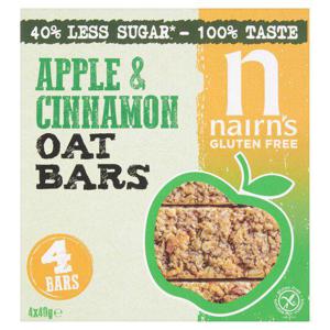 Nairns Gluten Free Oat Bar Apple & Cinnamon 160G