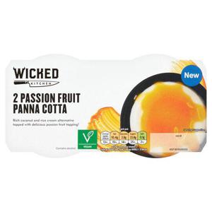 Wicked Kitchen 2 Passion Fruit Panna Cotta 2X120g