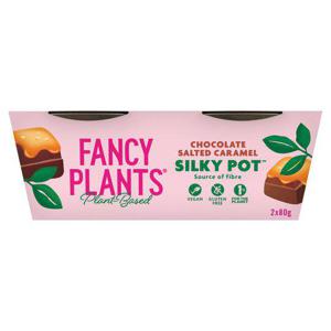 Fancy Plants Chocolate Salted Caramel Silky Pot 2X80g