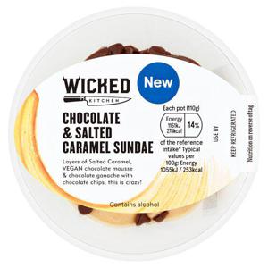 Wicked Kitchen Chocolate & Salted Creme Sundae 110G