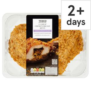 Tesco 2 Chicken Breast Garlic Kievs 375G