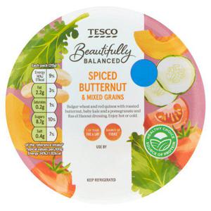 Tesco Beautifully Balanced Spiced Butternut & Mixed Grains 215G