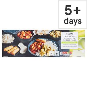 Tesco Meal For 2 Green Thai & Red Thai Curry 1.11Kg