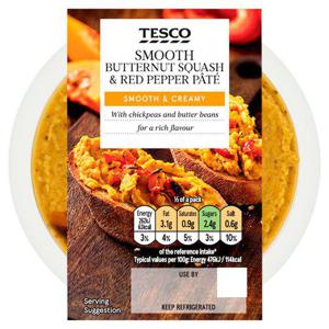 Tesco Smooth Butternut Squash & Red Pepper Pate 110G