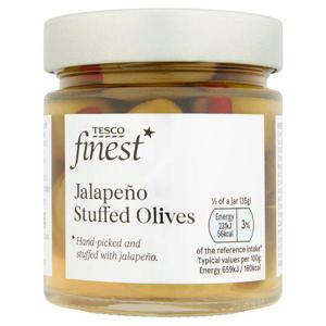 Tesco Finest Jalapeno Stuffed Olives 210G