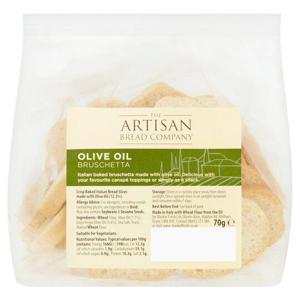 The Artisan Bread Company Olive Oil Bruschetta 70G