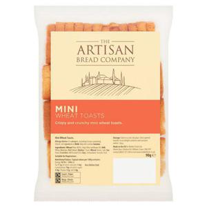 The Artisan Bread Company Mini Wheat Toast 90G