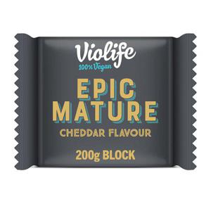 Violife Vegan Epic Mature Cheddar Flavoured Block 200G