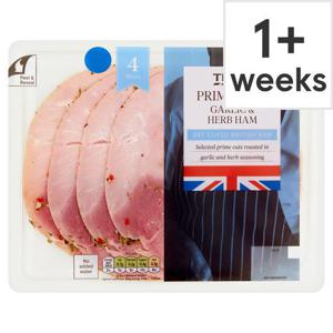 Tesco Prime Cuts Garlic & Herb Ham 130G