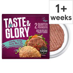 Taste & Glory Vegan 2 Quarter Pounders 227G