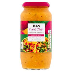 Tesco Plant Chef Coconut Korma Sauce 500G