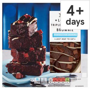 Tesco Loaded Triple Chocolate Brownie 380G