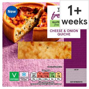 Tesco Free From Cheese & Onion Quiche 160G