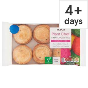 Tesco Plant Chef 6 Mini Savoury Pies 300G