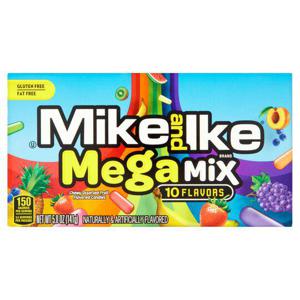 Mike & Ike Mega Mix Fruit Candies 10 Flavours 141G