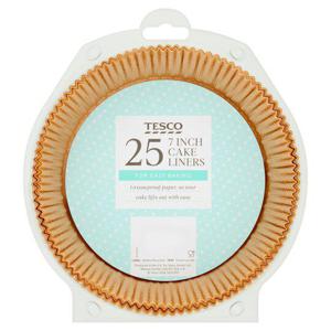 Tesco 7 Inch Cake Liner 25 Pack