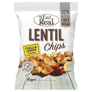 Eat Real Chilli & Lemon Lentil Chips 22G